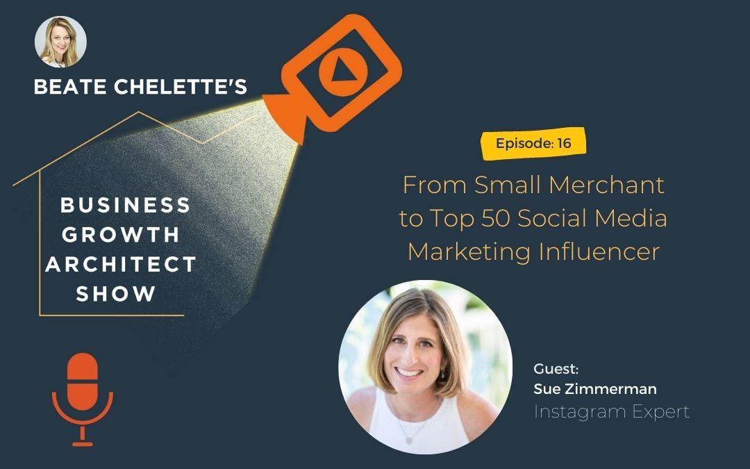 Ep #16: Sue Zimmerman: From Small Merchant to Top 50 Social Media Marketing Influencer