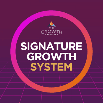 The logo for the signature growth system.