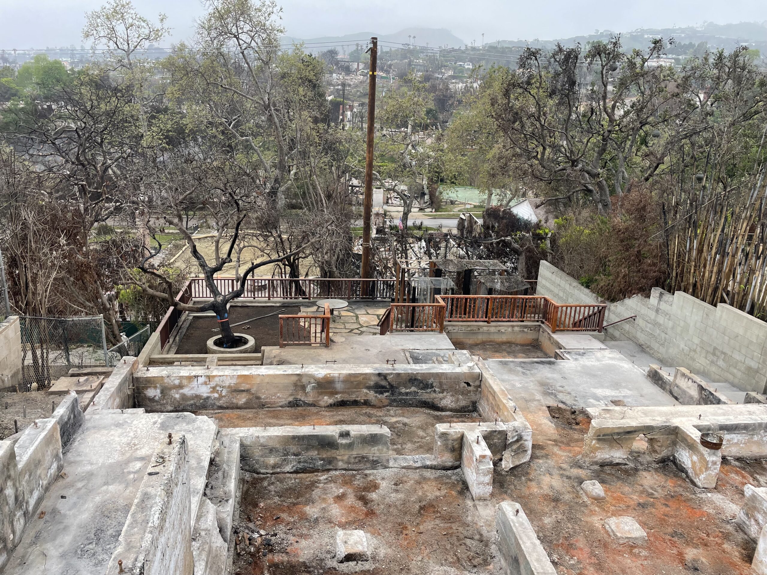 Beate Chelettes home burned to ruins in the Pacific Palisades ruined in the fires of January 2025 Beate Chelettes home burned to ruins in the Pacific Palisades ruined in the fires of January 2025